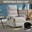 Chenille Heat Massage Manual Recliner Chair with Rocker and Swivel-527987188
