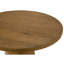 22 po Table de bout ronde en bois d'hévéa avec base à piédestal, noyer, plateau biseauté, pour espace de vie contemporain-976855577-976855578