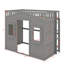 Lit mezzanine simple avec échelle-886204501