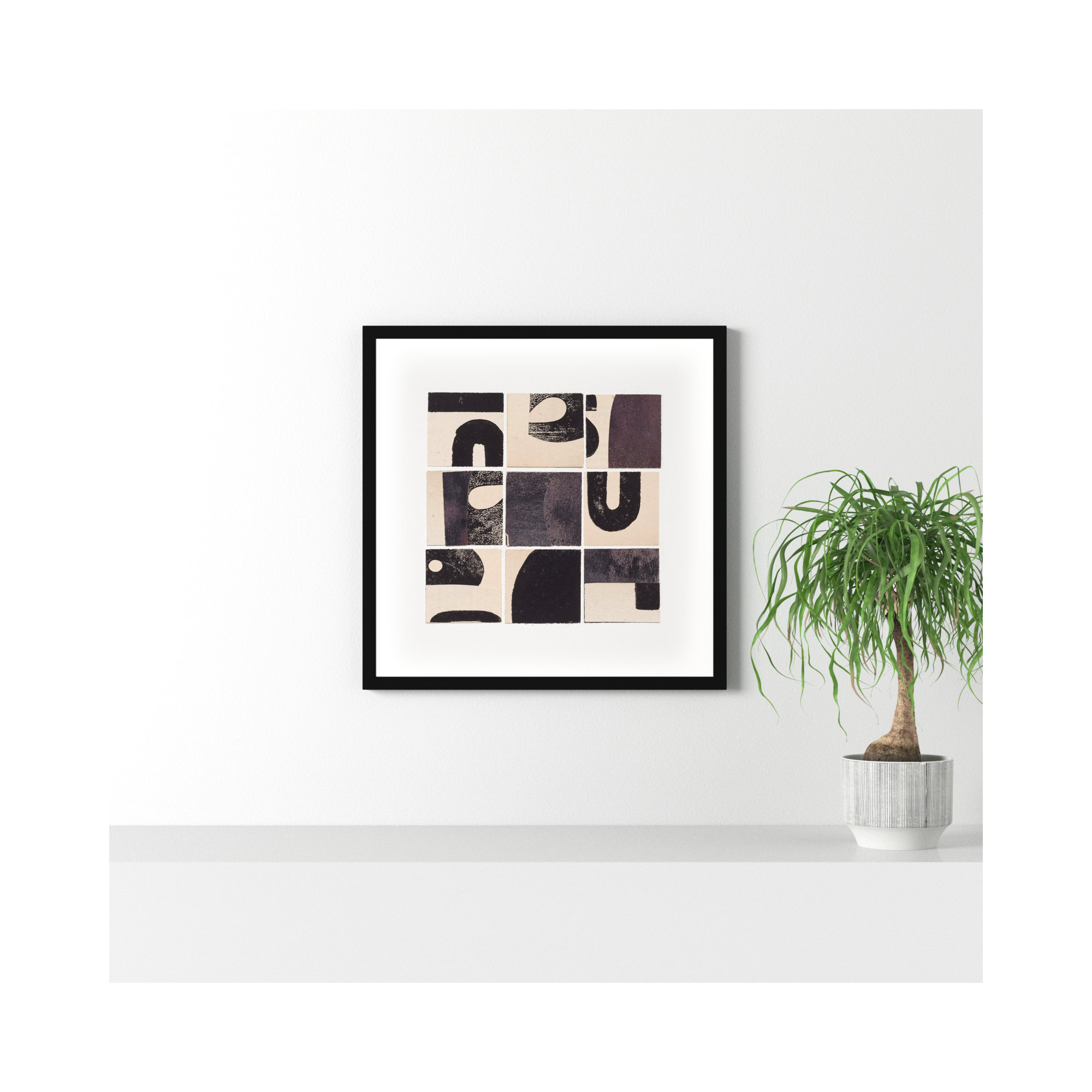 Curvy by Driftway Studio, Black, 30" H x 30" W x 1.25" D