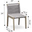 SemaWT Outdoor Teak Dining Side Chair
