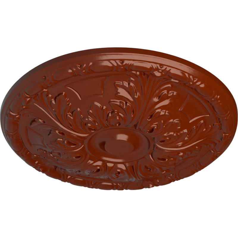 Médaillon de plafond H 15,75 po x l 15,75 po Granada, Brique réfractaire
