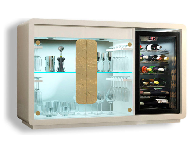 Saphire 59 " L Mini Bar, High Gloss