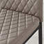Tierra Modern Chrome Metal & Glass Round Dining Table Set with 4 Quilted Faux Leather Chairs-102861361-102861359
