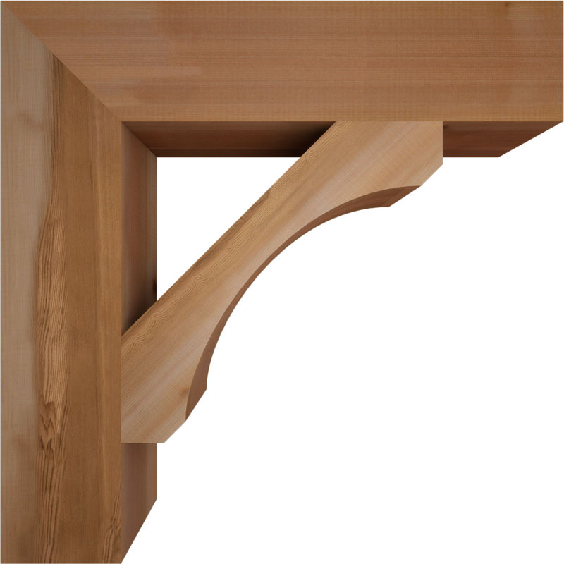 Support en bois rustique Legacy Block, Cèdre rouge, Lisse, H 28 po x l 5,5 po x P 28 po