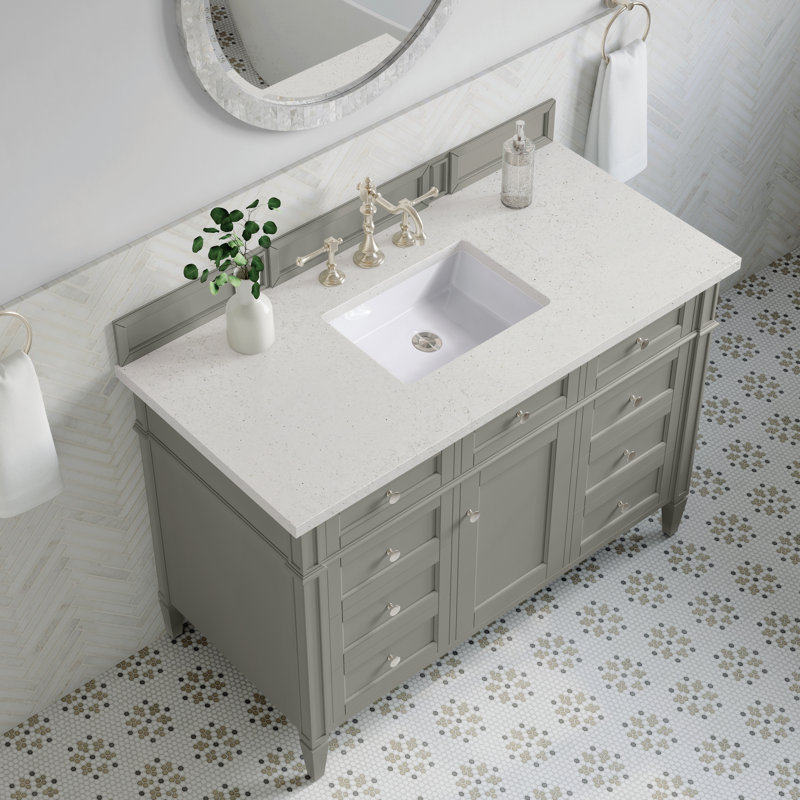 Brittany 48'' W Single Vanity, Urban Gray, Lime Delight, 8" Widespread
