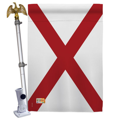 Double Sided 40'' H x 28'' W Polyester Flag Set