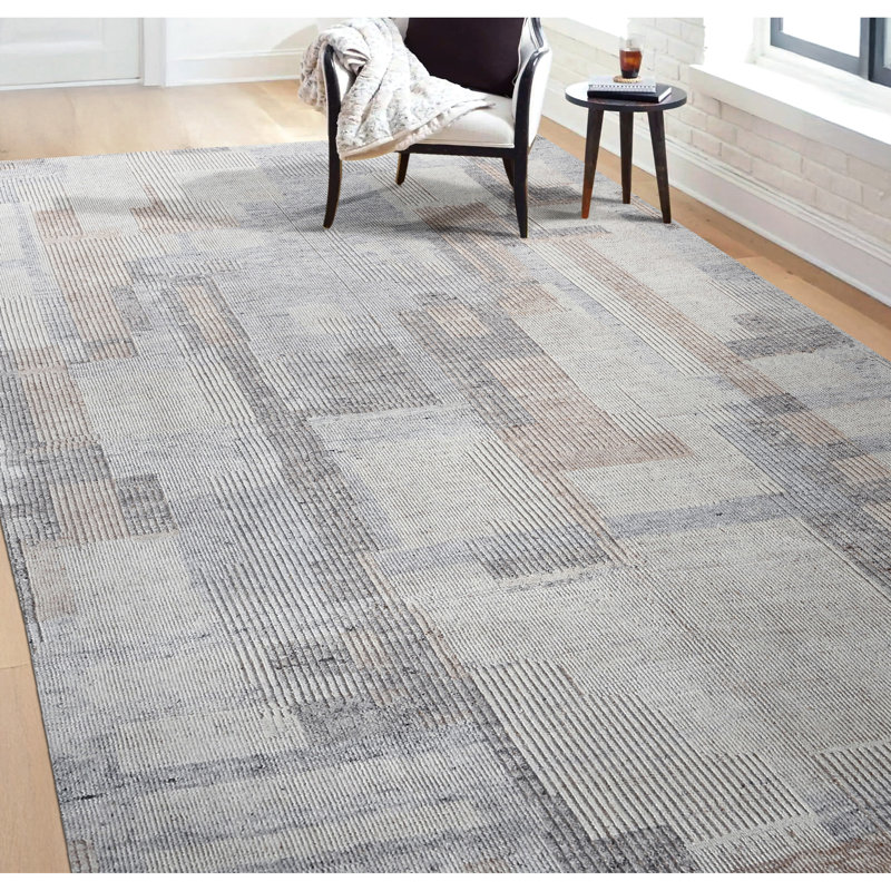 Tapis rectangulaire noué à la main, Rectangle 9 pi x 12 pi