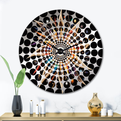 Moline - Abstract Geometric Wall Clock