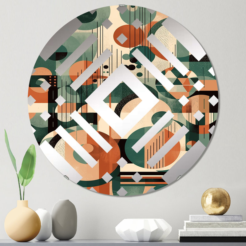 Rolde - Miroir décoratif diamant, 23,6 po x 23,6 po