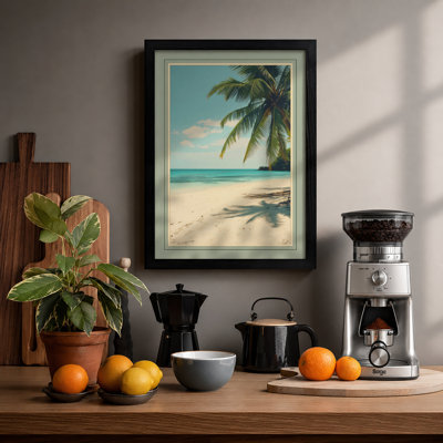 Tropical Palm At Rest Coastal - Print
