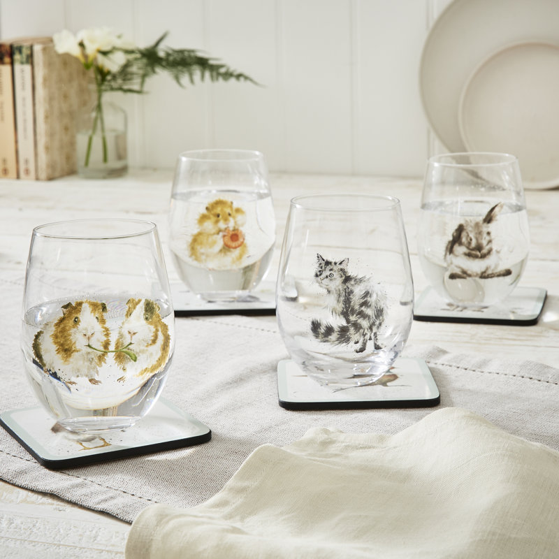 Classic Wrendale Designs  - Assorted Animal Tumblers Set