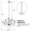 Lustre en cristal 12 lumières Mondeja-341464523