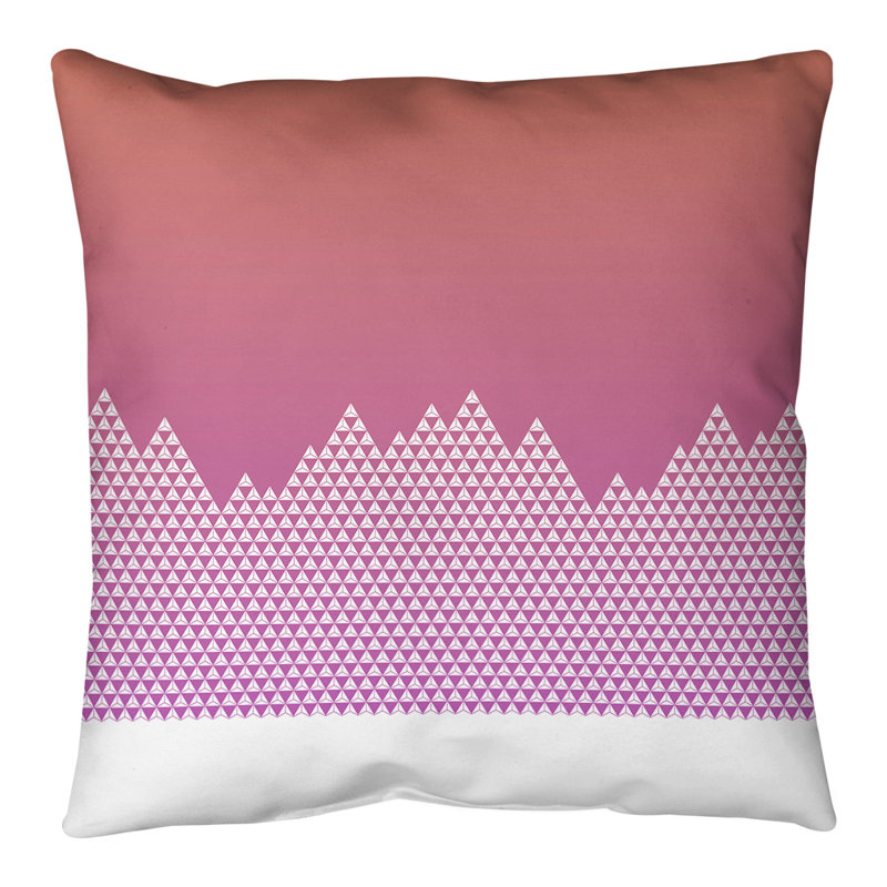 Coussin de sol Katelyn Elizabeth, 36 po x 36 po, Orange / mauve
