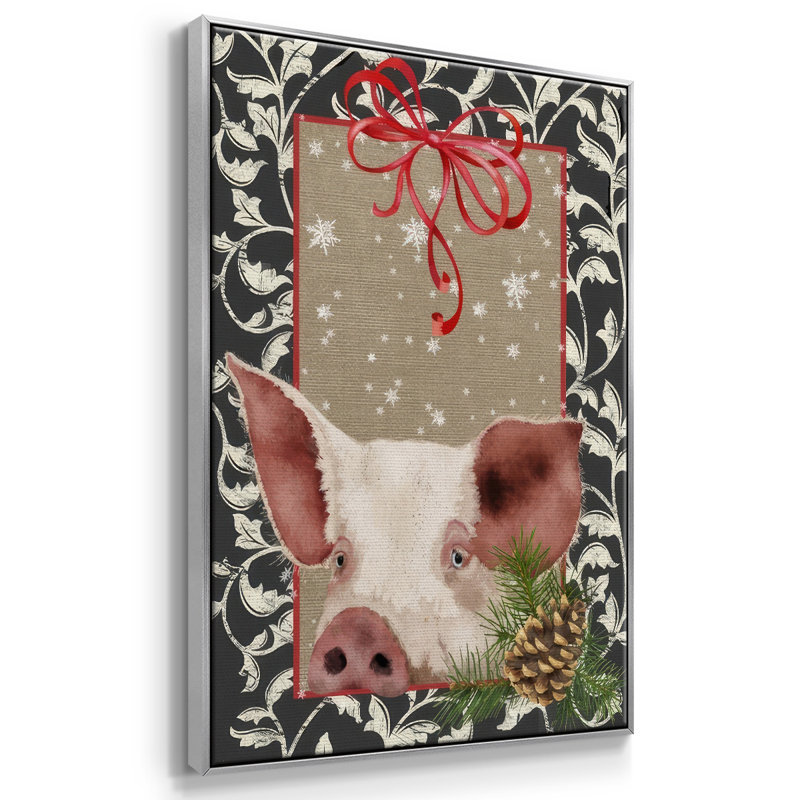 County Christmas Farm II, H 37 po x l 25 po x P 1,5 po, Gris