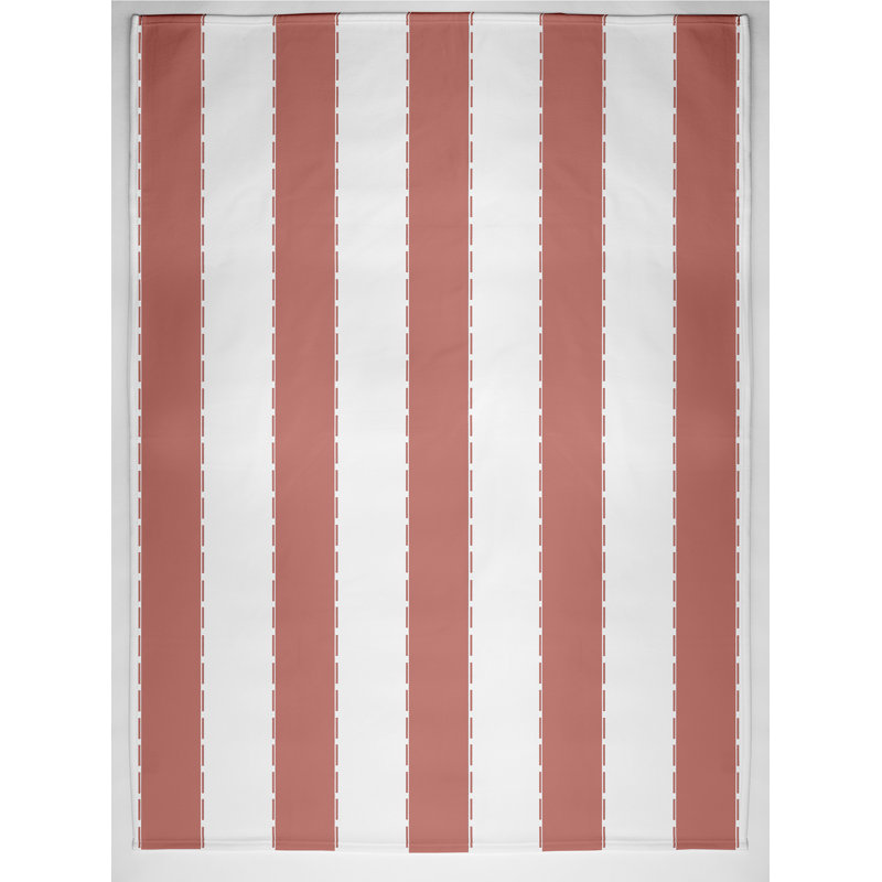 Jeté en molleton Stitch in Time Stripes, L 60 po x l 50 po, Semence (corail)