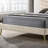 Mid-Century Modern Beige Flannelette Chevron Tufted Design 1Pc Full Size Bed Padded Headboard Bedroom Furniture-154659696