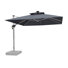 Parasol carré en porte-à-faux avec base