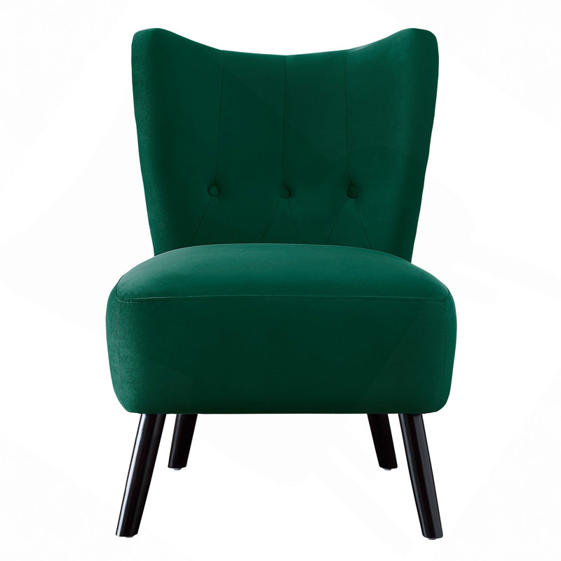 Fauteuil d'appoint recouvert de velours