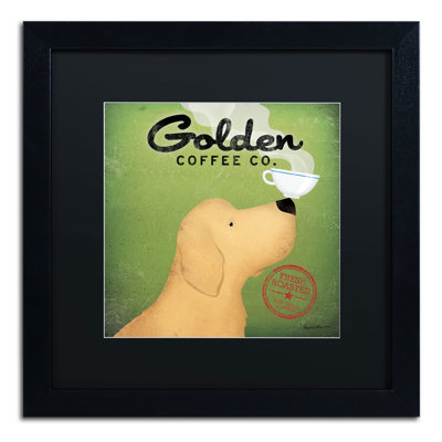 Natchez 'Golden Coffee Co' by Ryan Fowler Framed Graphic Art