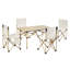 4 - Person Patio Dining Set with Rectangular Table-1861077424-1861077426