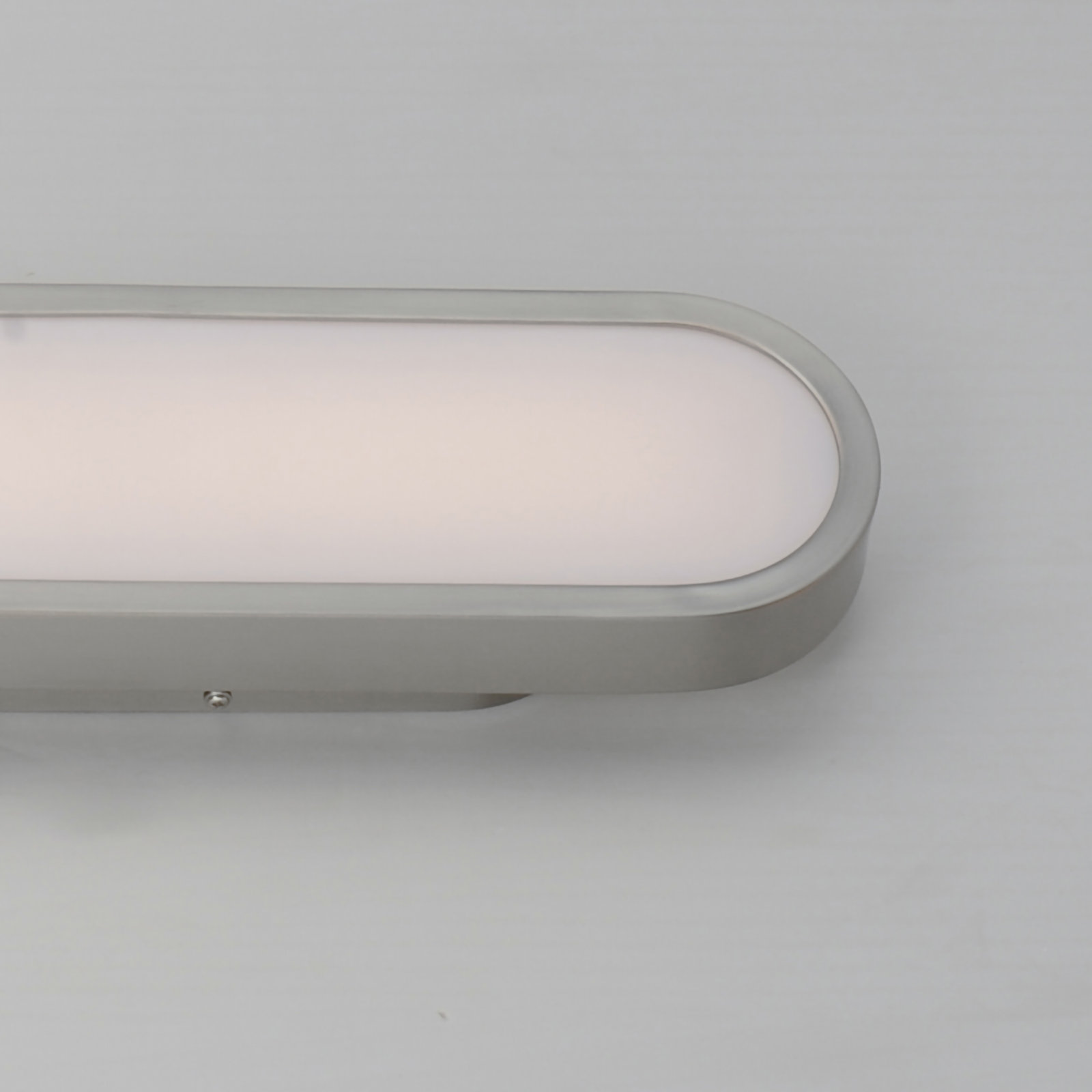 Single Dimmable LED Bath Bar, White/Satin Nickel