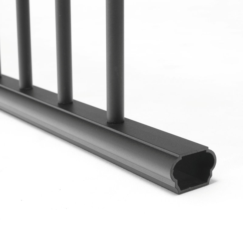 Deckorators Aluminum Classic 36 in. x 93 in. Textured Black Line Rail Kit