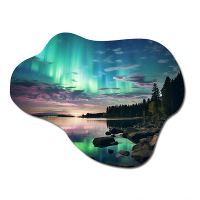 Burriss - Northern Lights Cloud Shape Assymterical Metal Wall Art