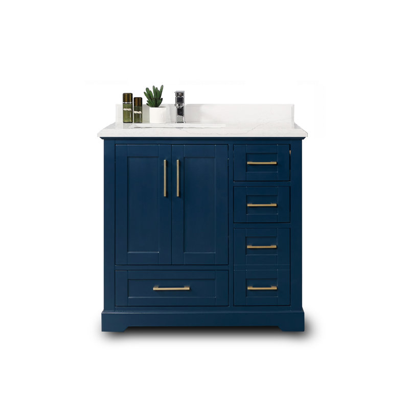 Ensemble de meuble-lavabo simple 36 po Eser, Empira, bordure double ogee