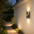 LED Outdoor Wall Sconce Light Fixture, 2 Pack Modern Wall Lights With 3CCT Selectable & 10-100% Dimmable, IP44 Waterproof For Patio, Entrance, Garage, Porch And Hallway