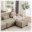 Tissu chenille ottoman - Camel-1535916172