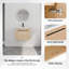 Meuble-lavabo simple avec plateau Pellerea 23,62 po