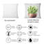 Rectangle, plante grasse en pot terre cuite I - coussin décoratif traditionnel