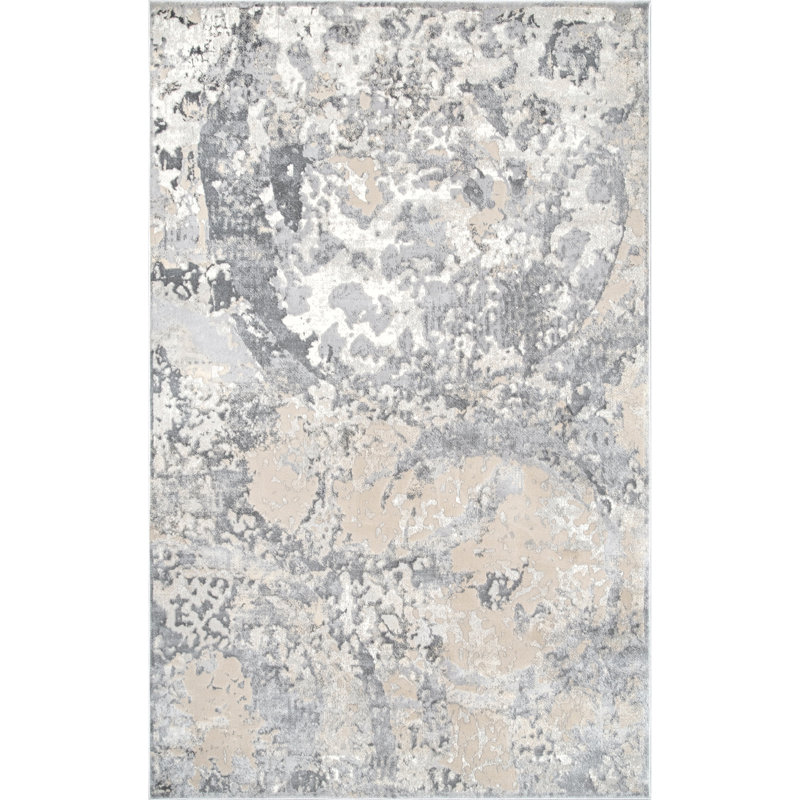 Kincannon Abstract Indoor Rug, Rectangle 4' x 6'