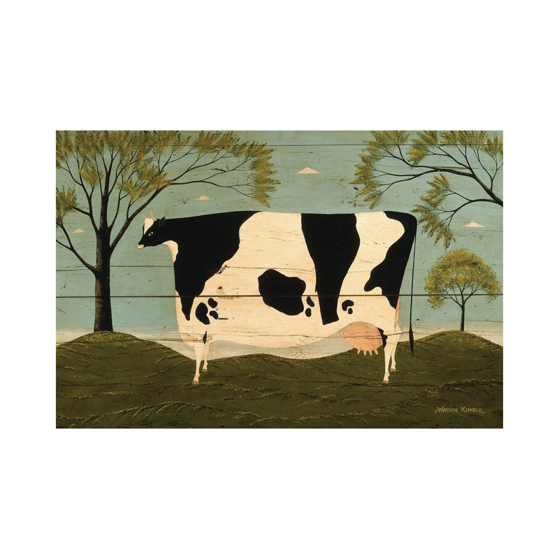 Une autre vache - reproduction d'art murale encadrée, H 40 po x l 60 po, Toile tendue, Ne s’applique pas