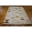 Tapis ivoire antique en laine de petite taille Art Deco Antique