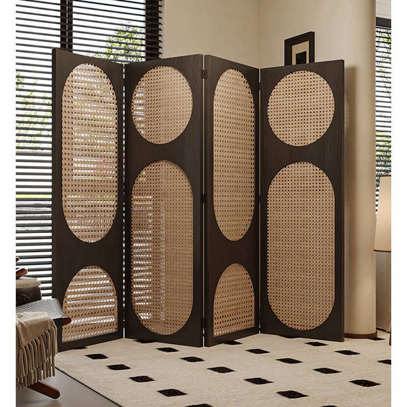 Nouveau paravent en épinette de style chinois, H 78,78 po x l 94,49 po x P 1,57 po