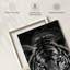 Tigre bleu sur toile-82396669