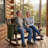 Carbonized Wooden Porch Rocker – Durable Double Outdoor Rocking Chair With Ergonomic Seat For Backyard Relaxation