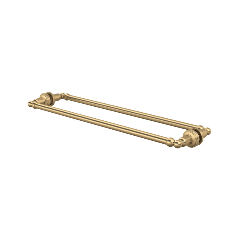 Perrin & Rowe 24" Shower Door Pull Handle, Satin English Gold