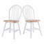 Ensemble de 2 chaises Divi, naturel et blanc