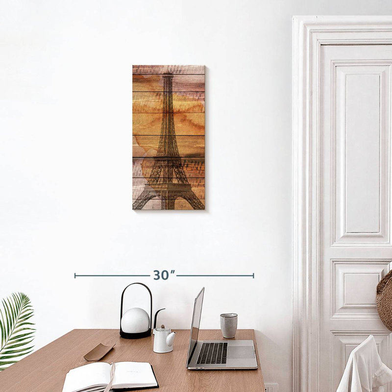 Tour Eiffel en bois, H 24 po x l 12 po