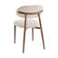 Upholstered Linen Blend Dining Chair in Beige-616601608-616601610