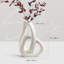 Vase à fleurs moderne en céramique blanche