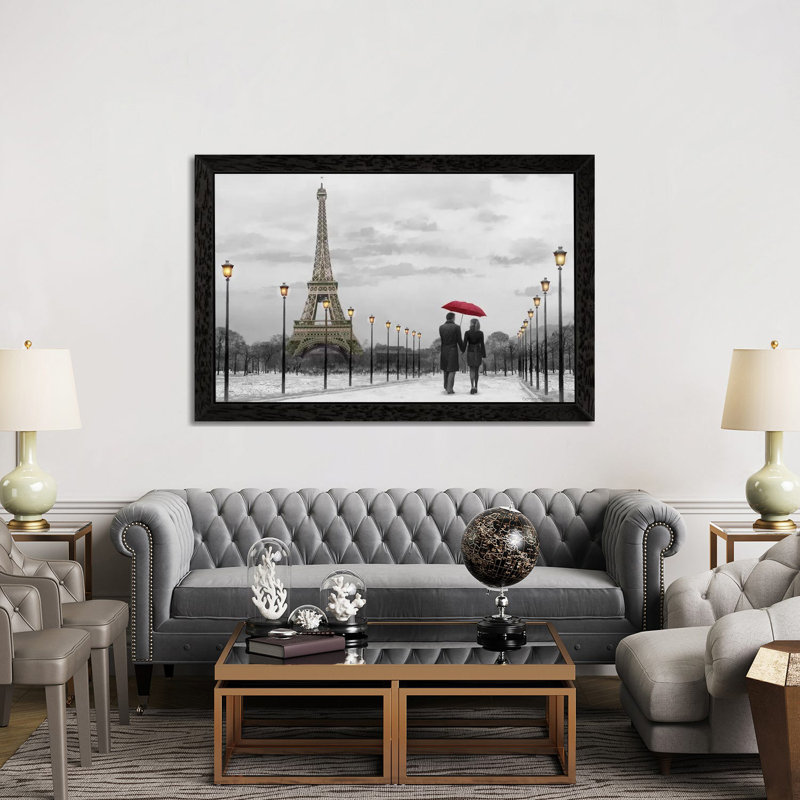1 Piece Wall Art on Canvas, 101.6 cm H x 66.04 cm W, Black Framed