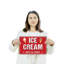 Plaque en plastique 10 po x 14 po Ice Cream Street