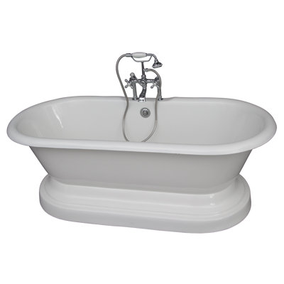 Baignoire de trempage en fonte avec robinet 61 "x 31" Columbus