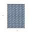 Tapis extérieur lavable géométrique bleu marine 10 pi x 14 pi
