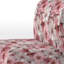 Pink And White Carnation Blossoming Grace I - Upholstered Cottage Accent Slipper Chair