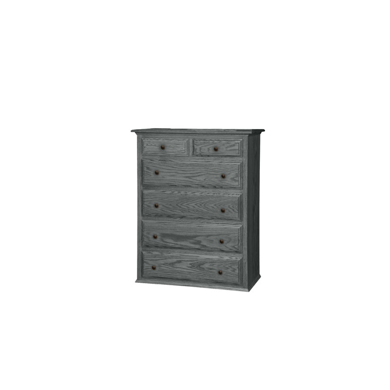 Commode 6 tiroirs Traditional, Gris